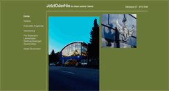 Desktop Screenshot of galerie-jetztodernie.ch